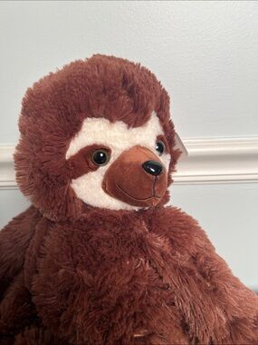 Plush Backpack Brown Sloth- Soft Brown Animal Buddy.